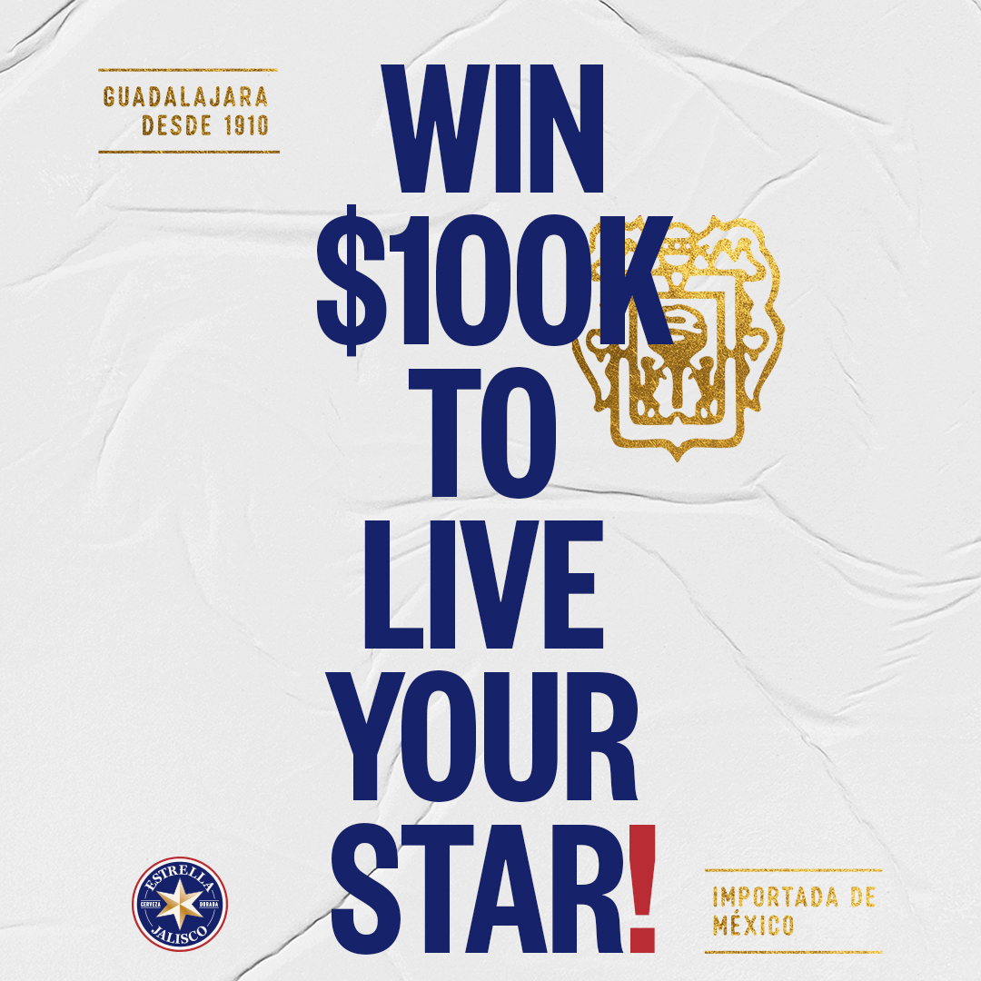 Estrella Jalisco is introducing a “Vive Tu Estrella” grant to empower one person to quit an unfulfilling job and pursue their true life’s passion. Apply by March 18, 2022 for a chance to win $100K toward your dreams.